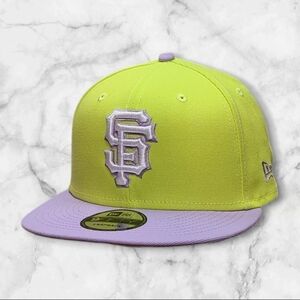 New Era Neon Green and Purple San Francisco Giants Two-Tone 9FIFTY Snapback Hat